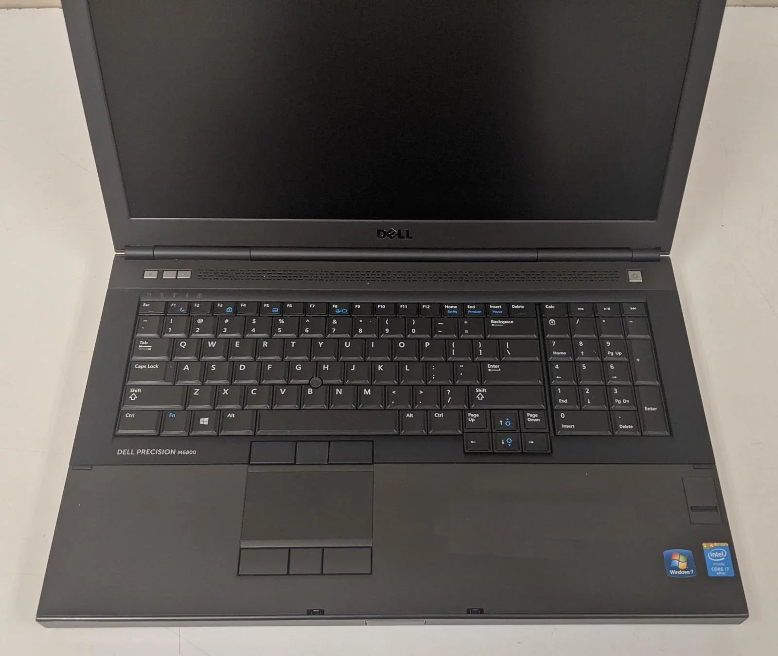 Used Dell M6800 Gaming Laptop Core i7 2.7GHz Quad Core 16GB Memory 256GB Solid State Hard Drive Nvidia Graphics Windows 10 Home