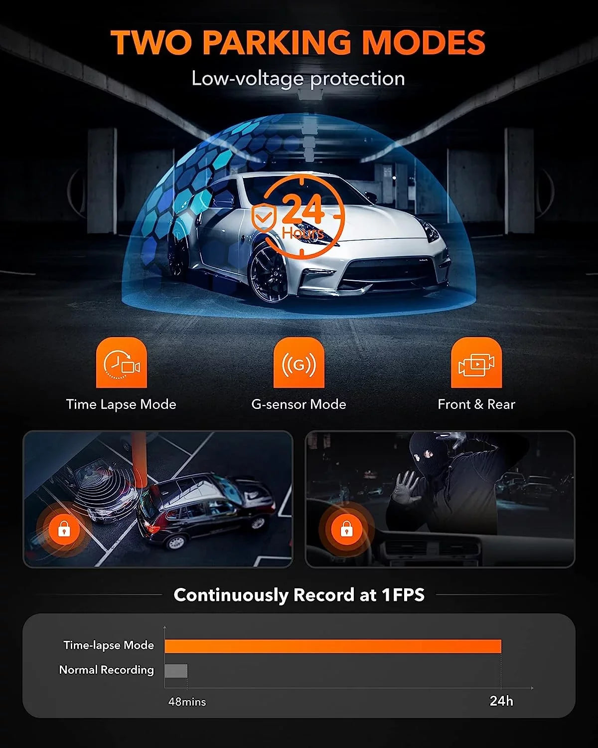 Dash Cam Front and Rear, 4K  Front and 1080P Rear DashCam with  & WiFi, Car Dashcam with Night Vision, , Free 32G Card, Loop Recording