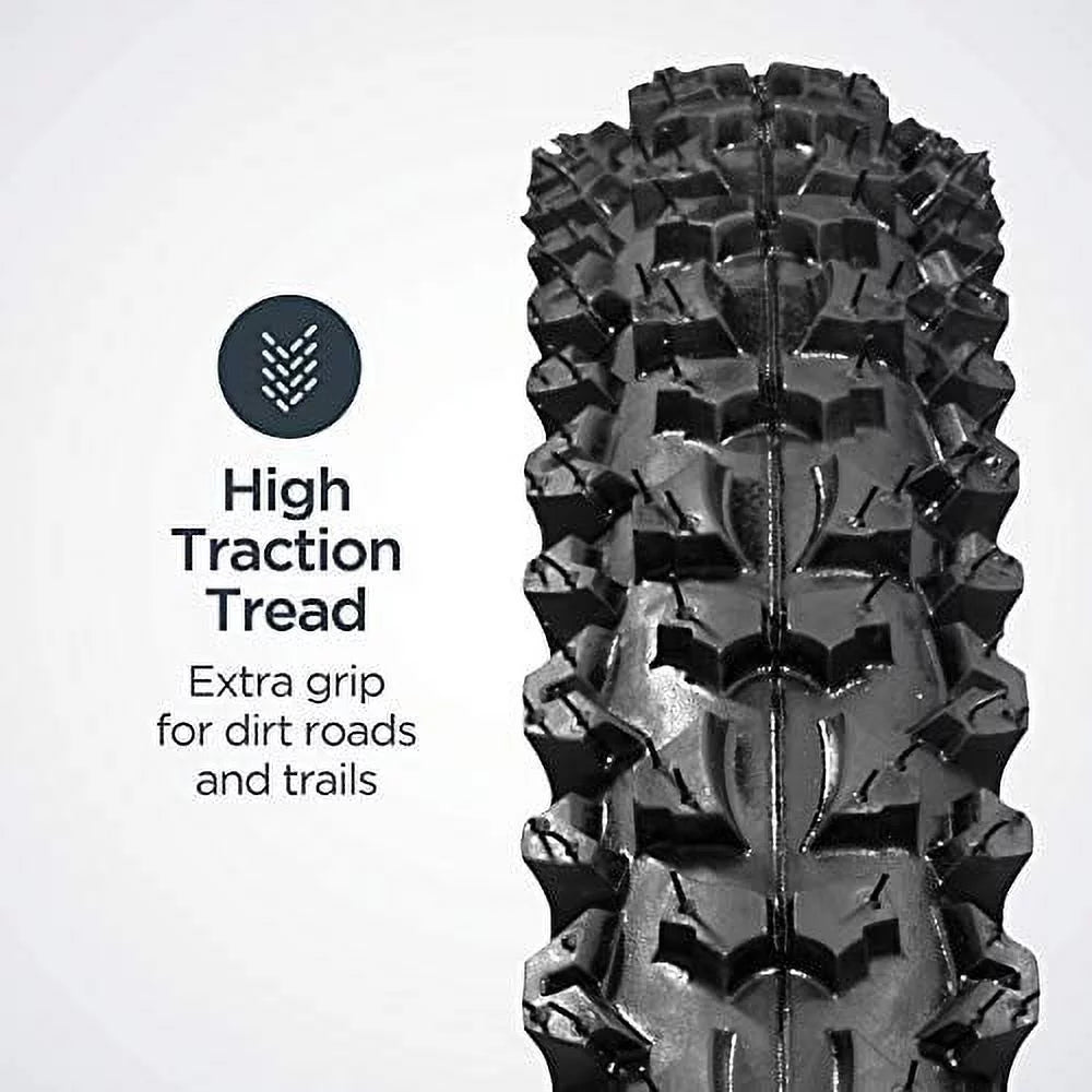 Schwinn Replacement Bike Tire, Mountain Bike, 24 x 1.95-Inch , Black with Steel Bead