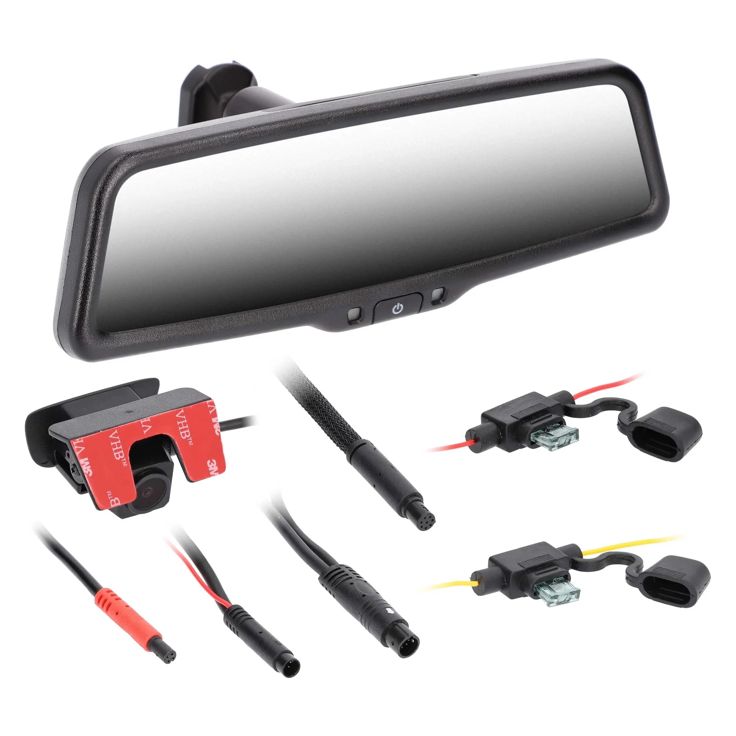 iBeam -LVM9 9" Live View Streaming Rearview Mirror 1080P Front & Rear 1280×320