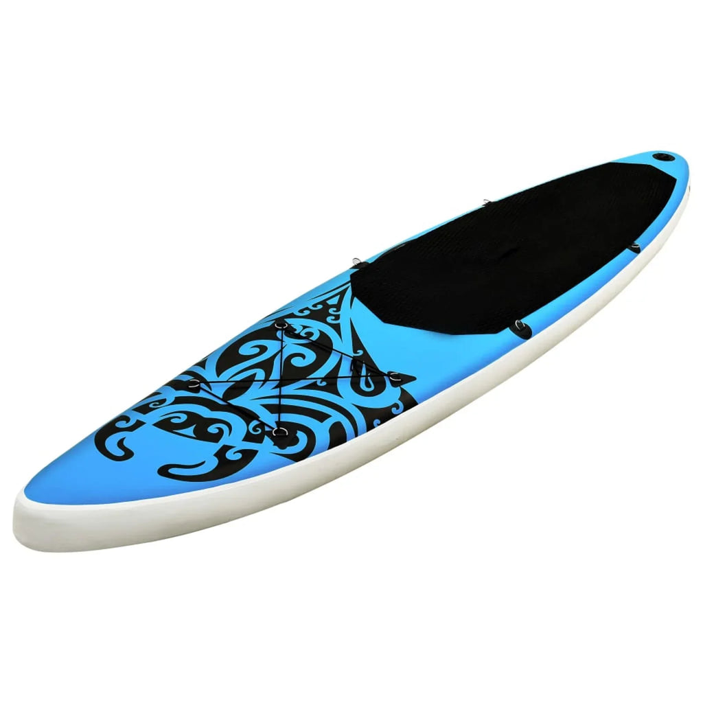 Inflatable Paddleboard Set 126"x29.9"x5.9" Blue