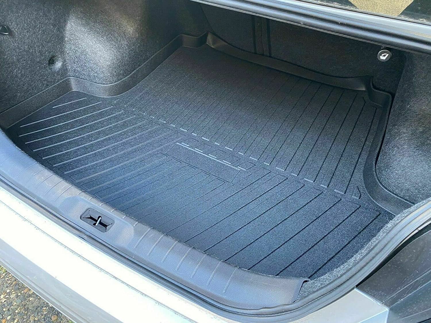 Cargo Liner – Trunk Mat for Nissan Altima 2013-2023 – Weather-Resistant Trunk Mats for Cars with Raised Lip – Non-Slip Car Trunk Mat Rubber – Easy to Install – Laser Pre-Cut Design