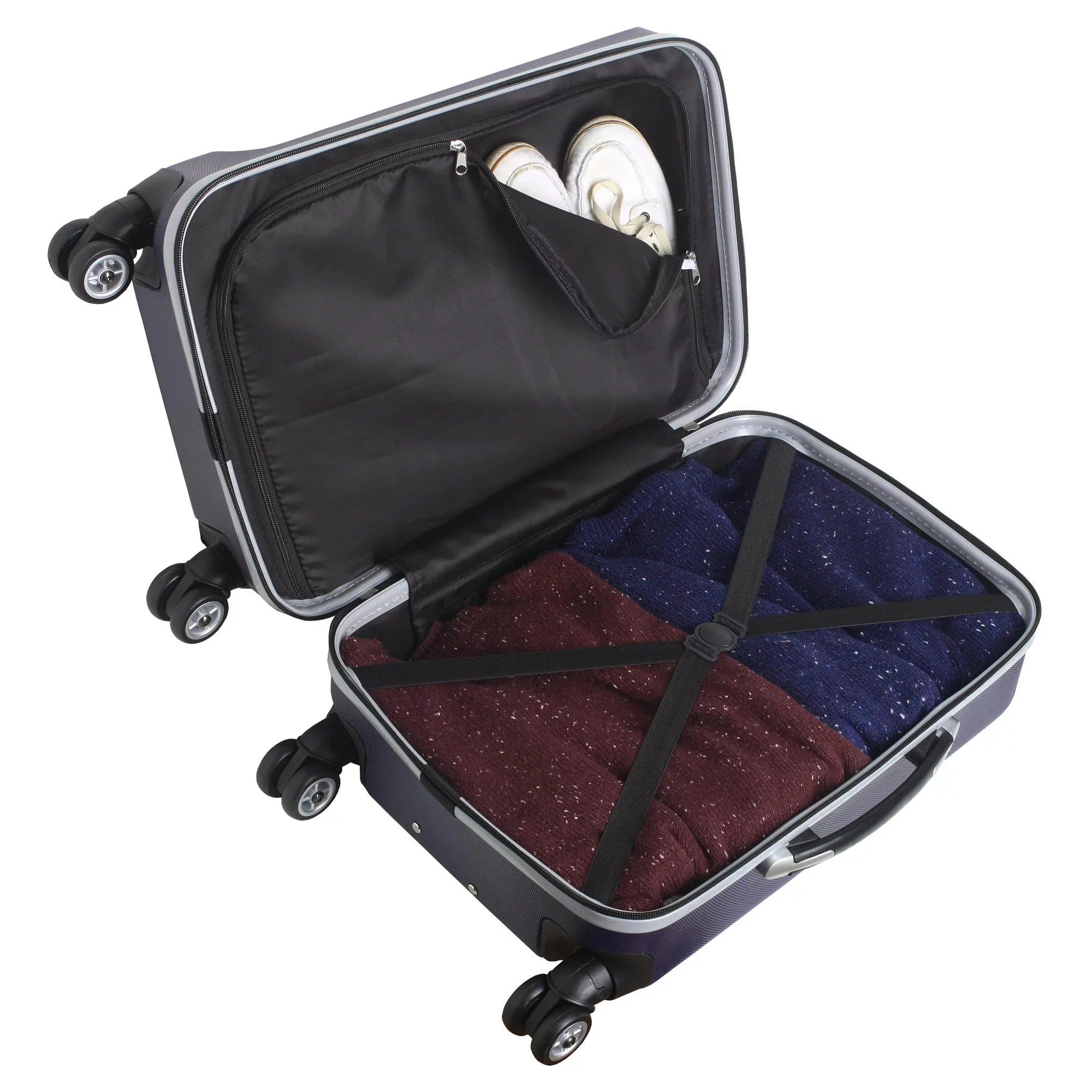 Navy Georgia Bulldogs 21" 8-Wheel Hardcase Spinner Carry-On Luggage