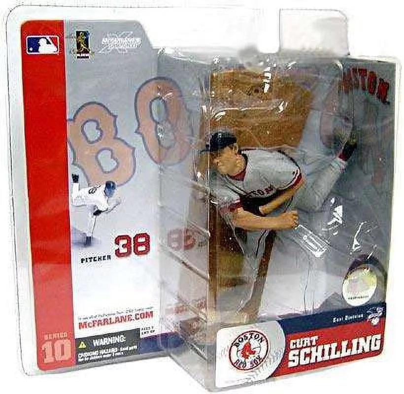 McFarlane  Sports Picks Series 10 Curt Schilling Action Figure (Gray Jersey Variant)