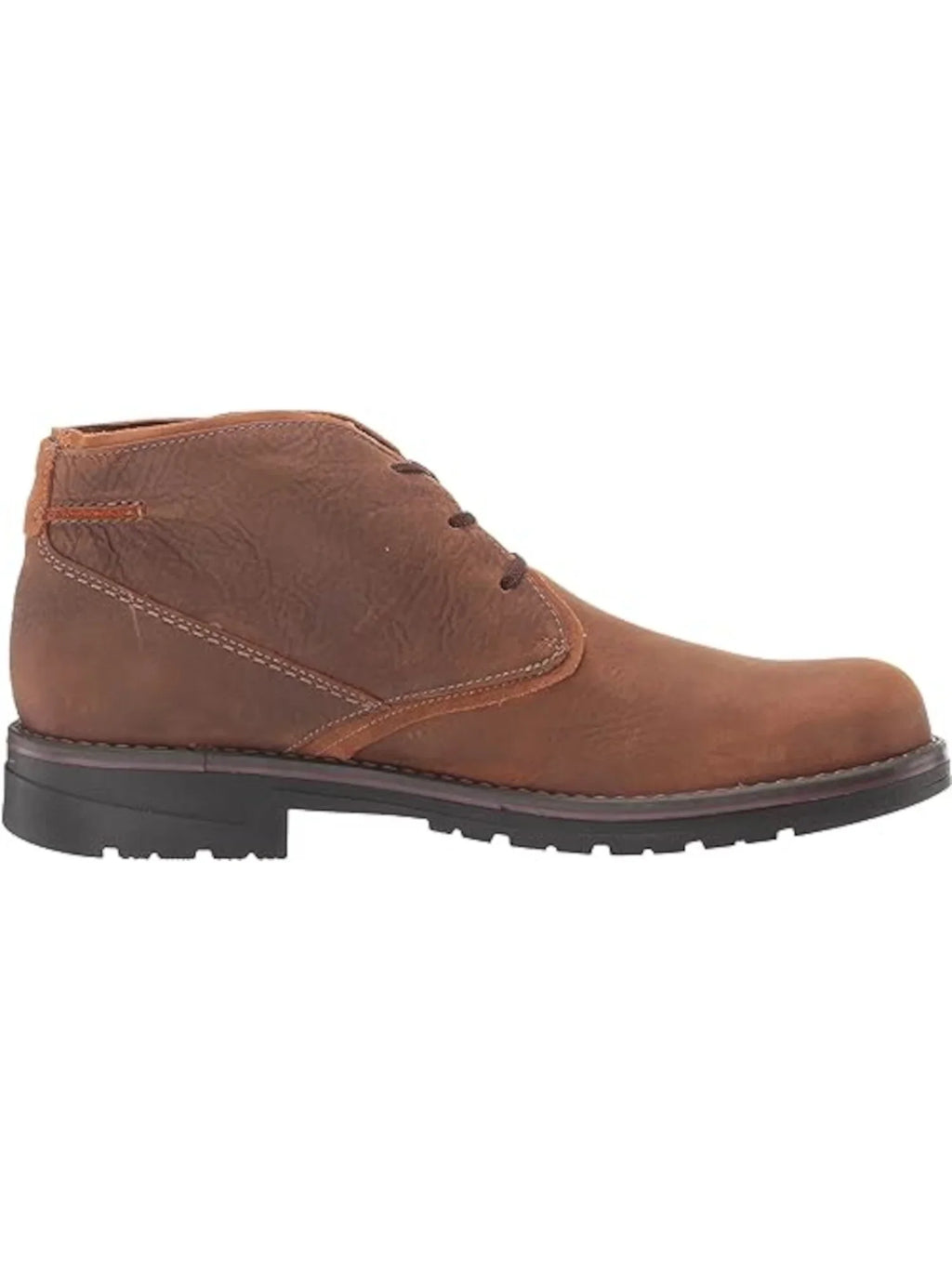 Mens Brown Water Resistant Cushioned Removable Insole Morris Peak Round Toe Lace-Up Chukka Boots 8 W