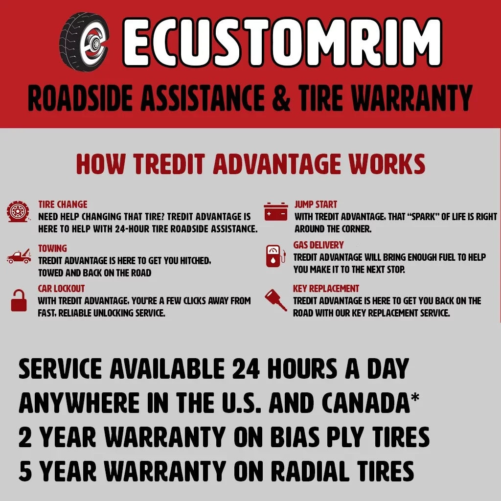 Radial Trailer Tire On Rim ST235/80R16  16" 8 Lug Modular White Wheel