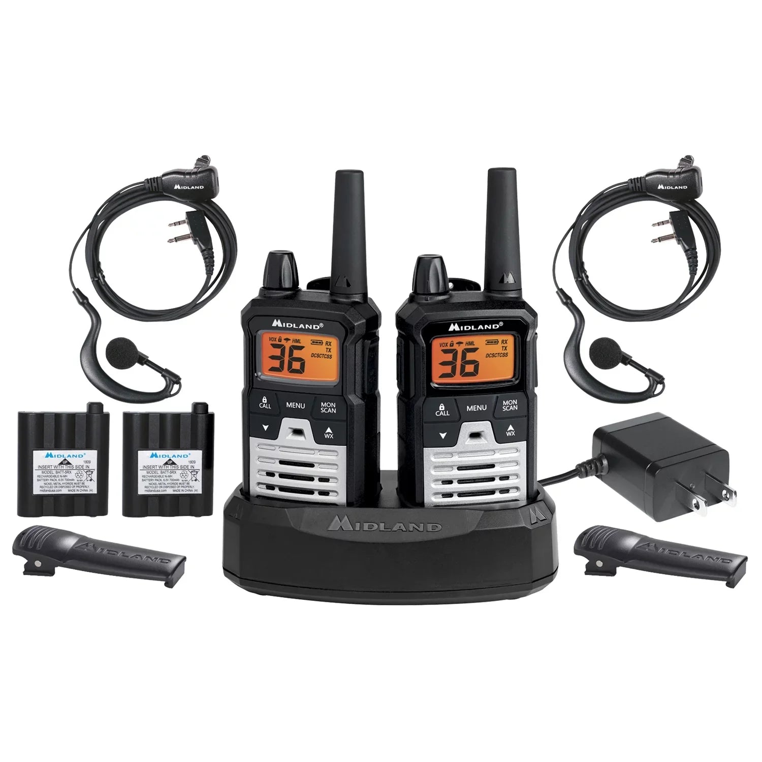 Midland T290VP4 X-  Long Range Walkie Talkie - Two Way Radio with  Weather Scan + Alert and 121 Privacy Codes