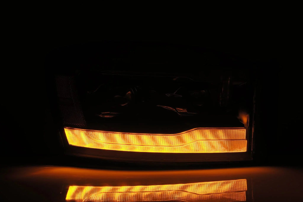 AlphaRex 06-08 Dodge Ram -Series Halogen Projector Headlights Alpha-Black