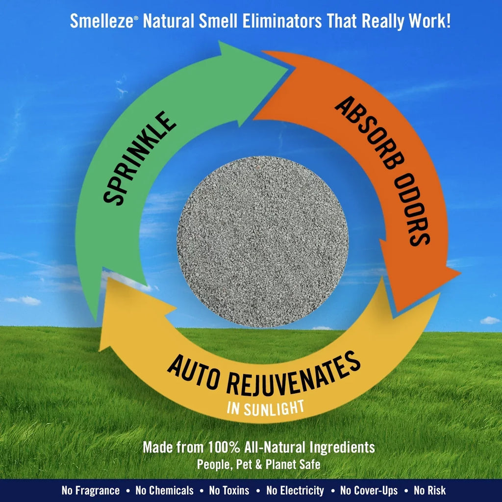 Eco Cat Litter Odor Removal Additive: 50 lb. Granules Get Poop & Pee Stench Out Safely