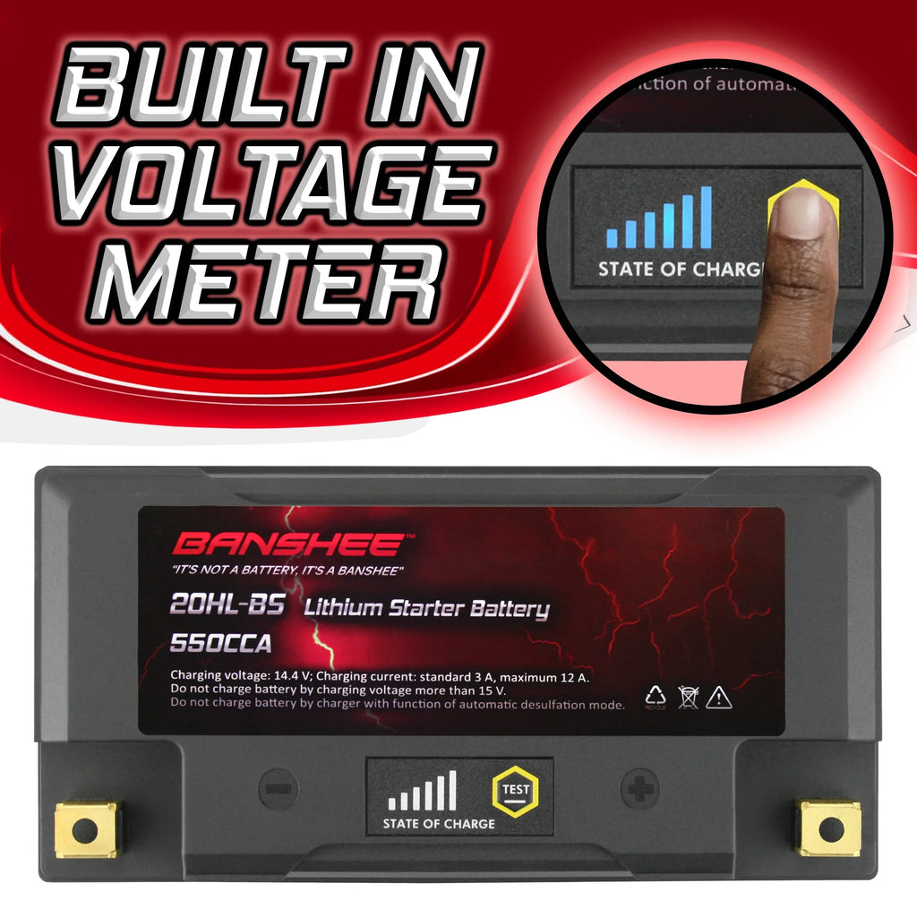 Banshee 20L- LiFePO4 Motorsports Battery Compatible with Yamaha FC1800B WaveRunner  Limited  2017 to 2020