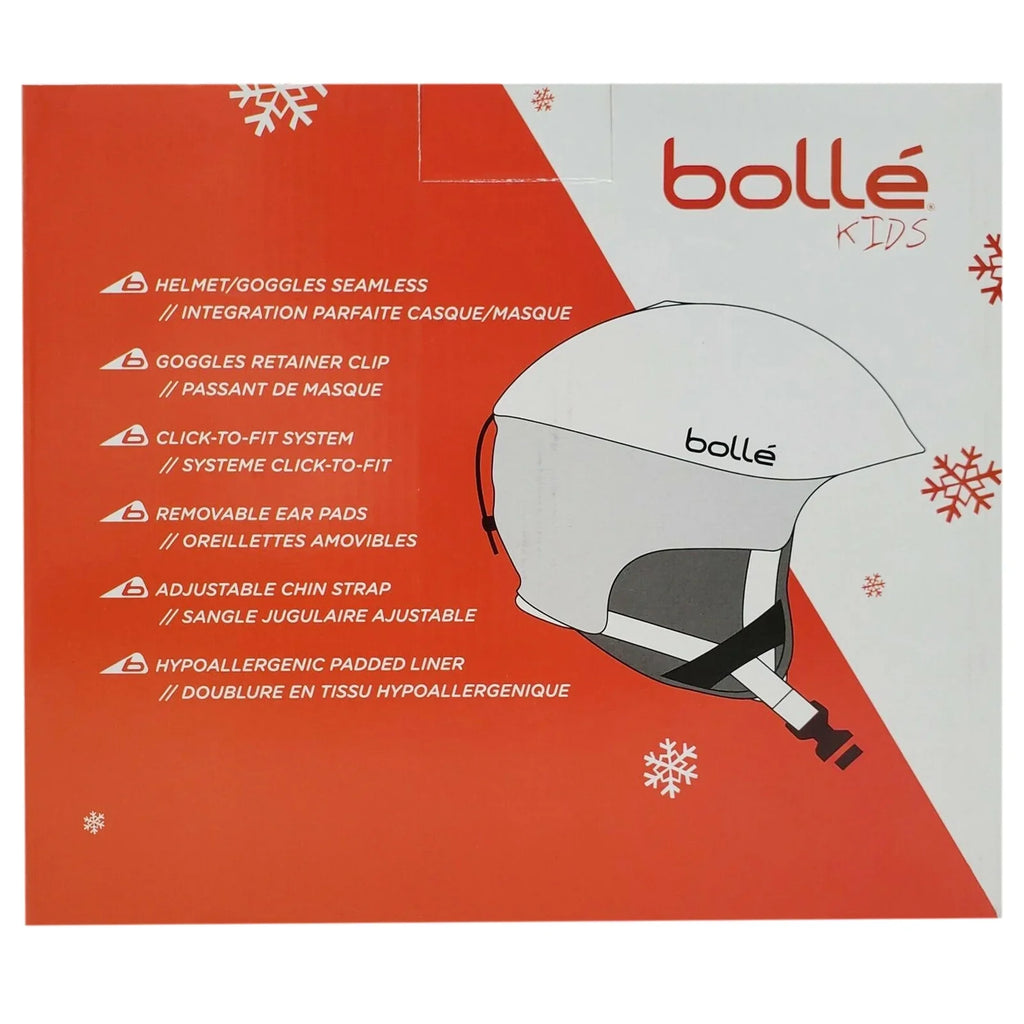 Bolle B-Rent Jr Children's Ski Sport Helmet, Shiny Red & Black