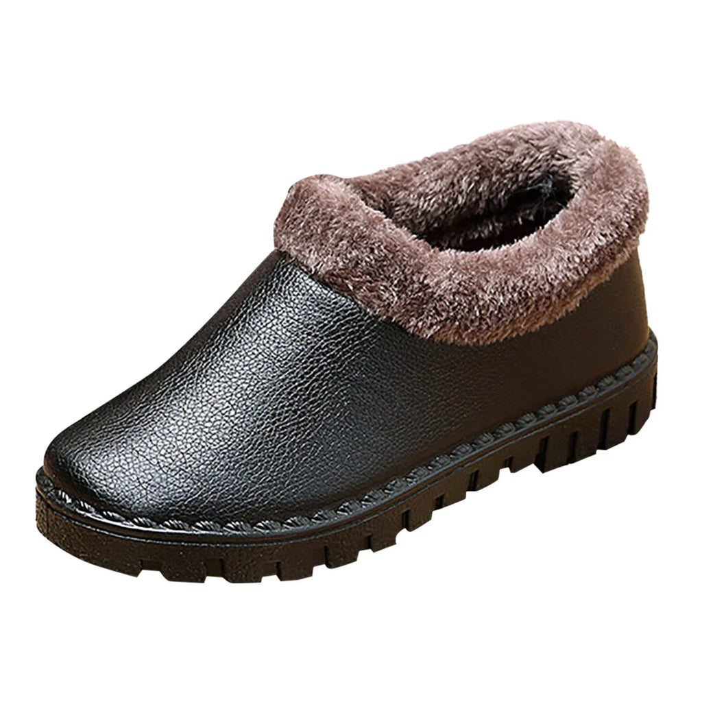 Womens Winter Snow Boots Hiking Shoes Cotton Shoes Women Warm Winter Plush  Thickened Cotton Boots Fashion T