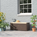 Deck Box W/Seat Cushion 60 Gallon Outdoor Patio Storage Bench Shed Cabinet Container Furniture Pools Yard Tools Porch Backyard