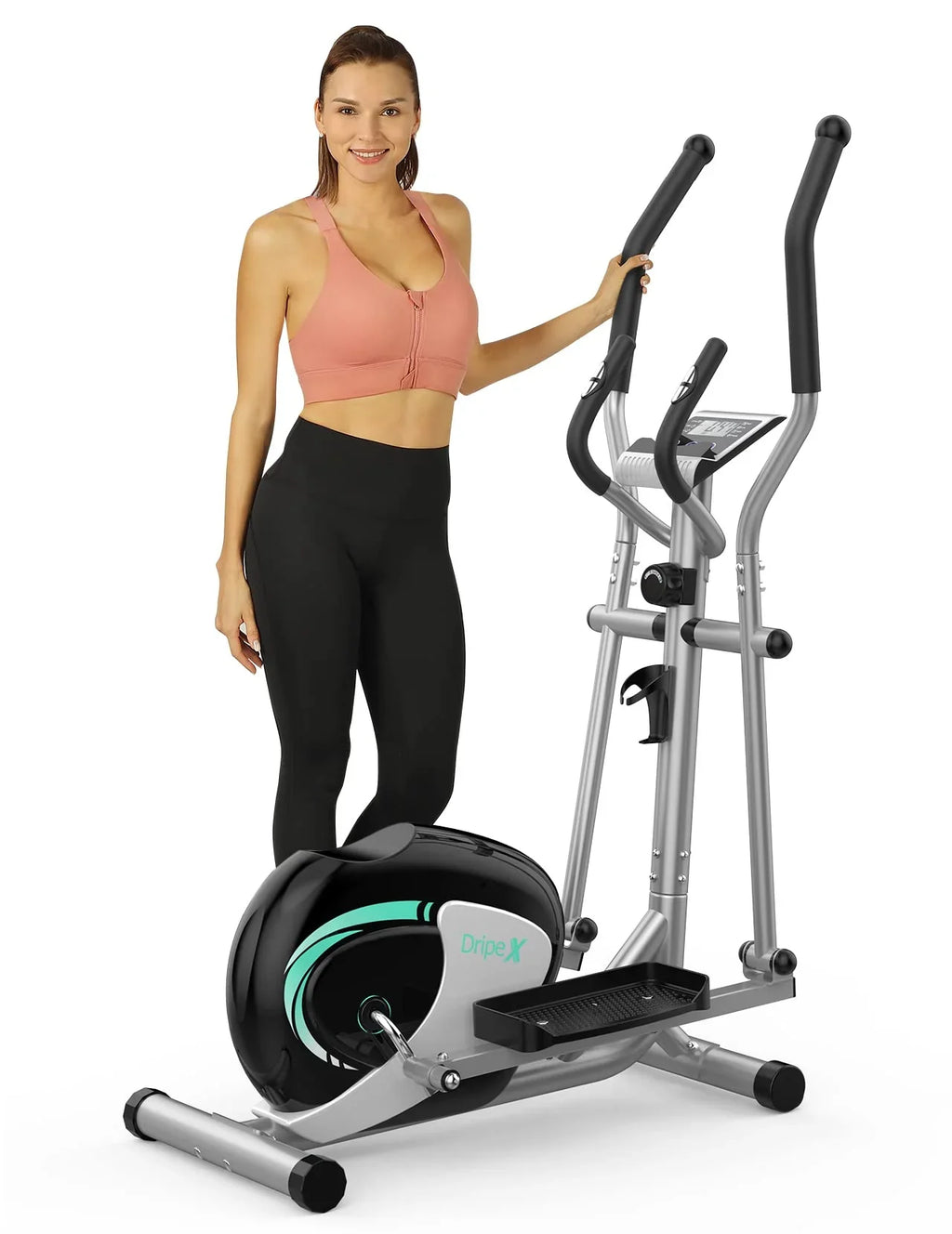 Elliptical Machine, Neche Magnetic Elliptical Trainer Fitness Equipment for Home Gym Cardio Workout 265lb