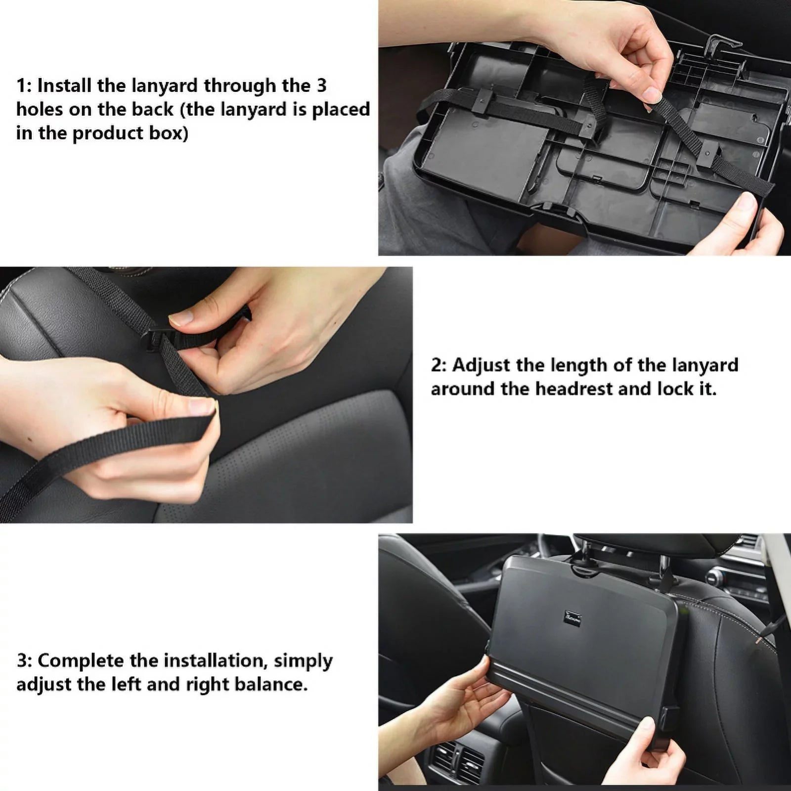Car Back Seat Tray Table Foldable Car Backseat Table And Organizer Car Work Dining Table Food Tray Portable Auto Food And Drink
