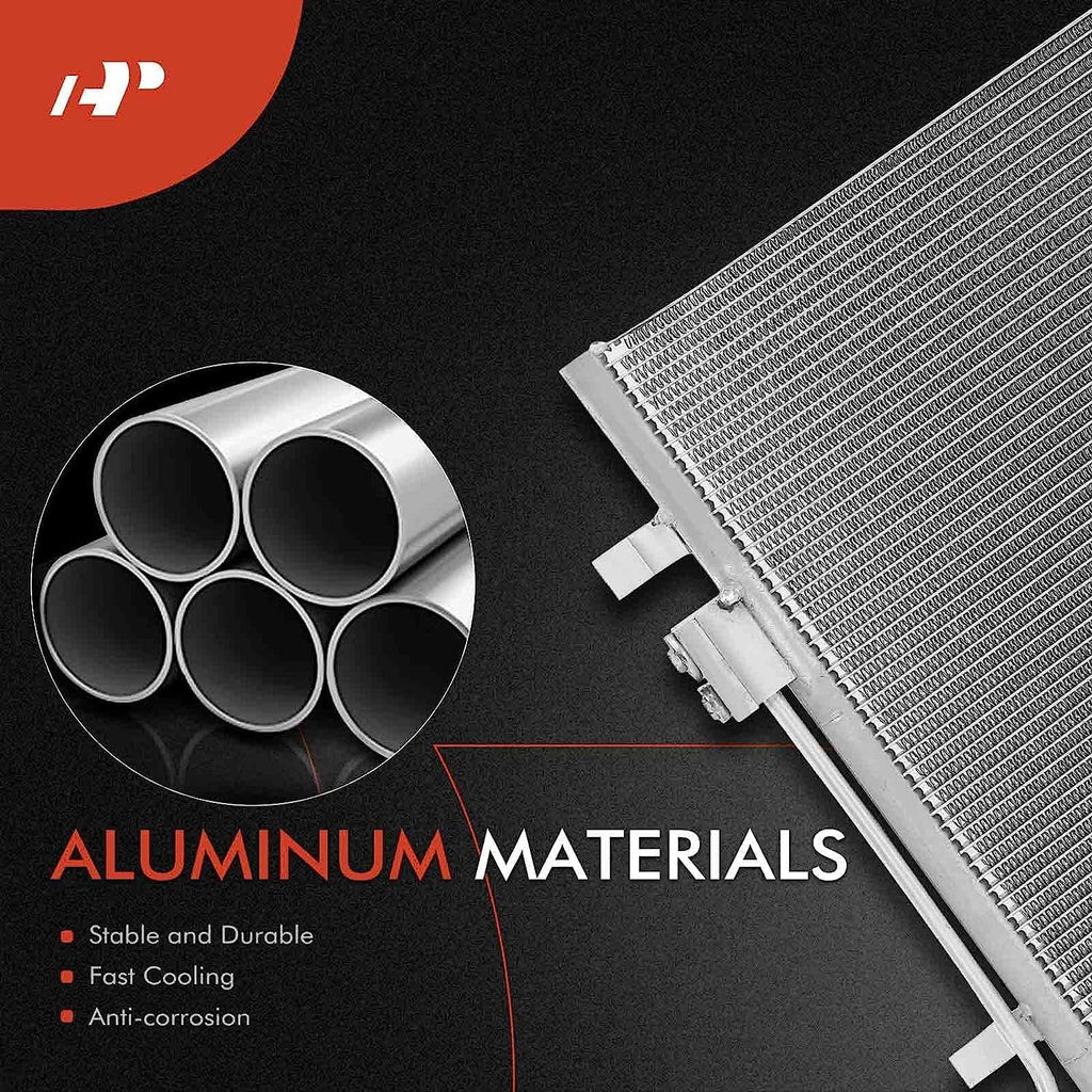 A-Premium Air Conditioning A/C Condenser Compatible with Kia Sorento 2021-2022 & Hyundai Santa Fe 2021-2022, Santa Cruz 2022, 2.5L, Replace# 97606Q5250