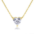 Blue Box Boutique Inc 8mm Gold Heart Pendant Necklace for Women, Teens
