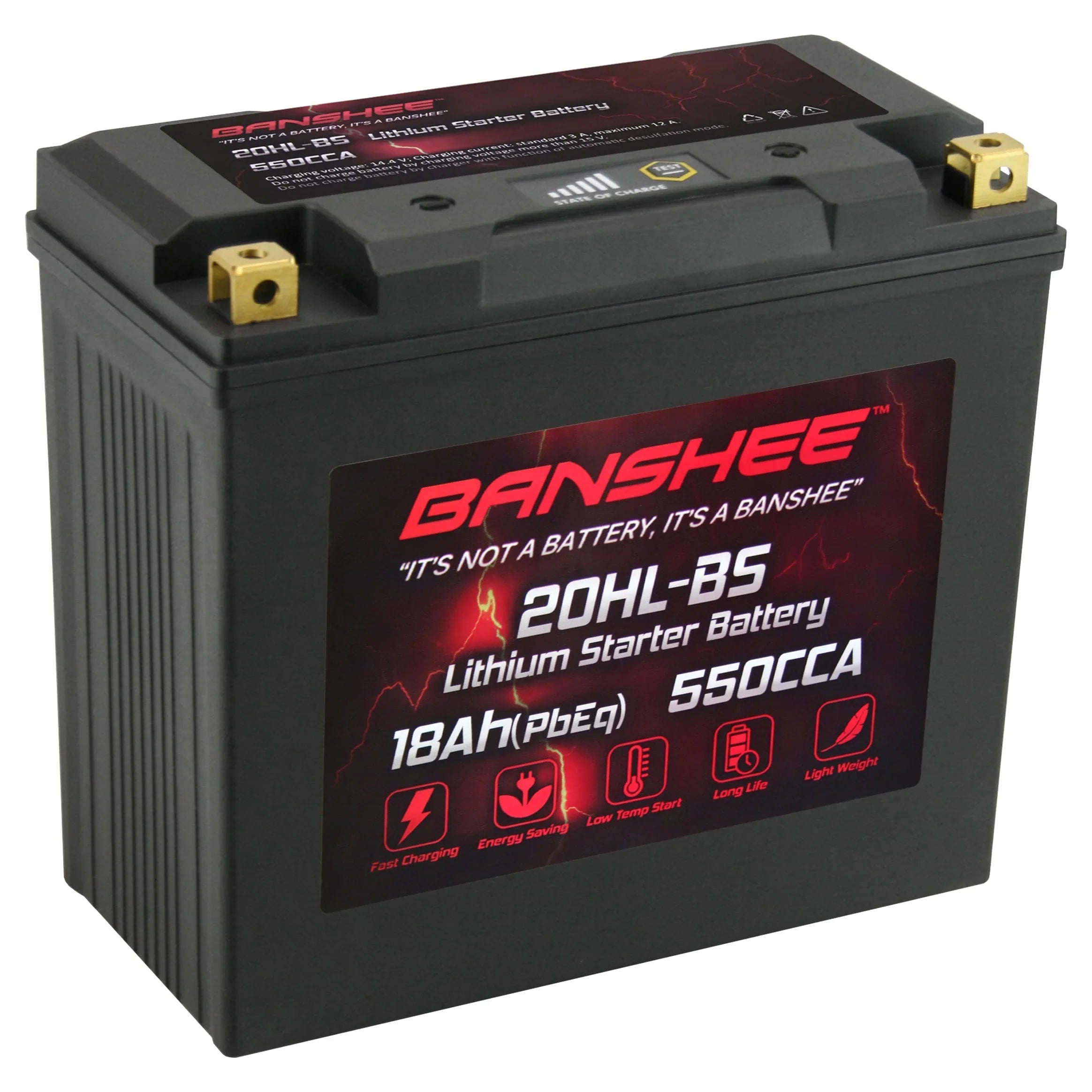 Banshee 20L- LiFePO4 Motorsports Battery Compatible with Yamaha FC1800B WaveRunner  Limited  2017 to 2020