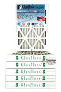 Glasfloss Air Filter 14x25x2 - 2"  10 - (Pack of 6) - Pleated  or  Air Filter - Furnace Air Filter - Home or Office - Made In The .